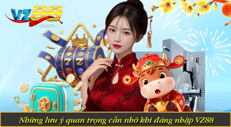 Những lưu ý quan trọng cần nhớ khi đăng nhập VZ88